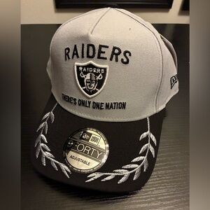 New Era Raiders Black and Gray Cap